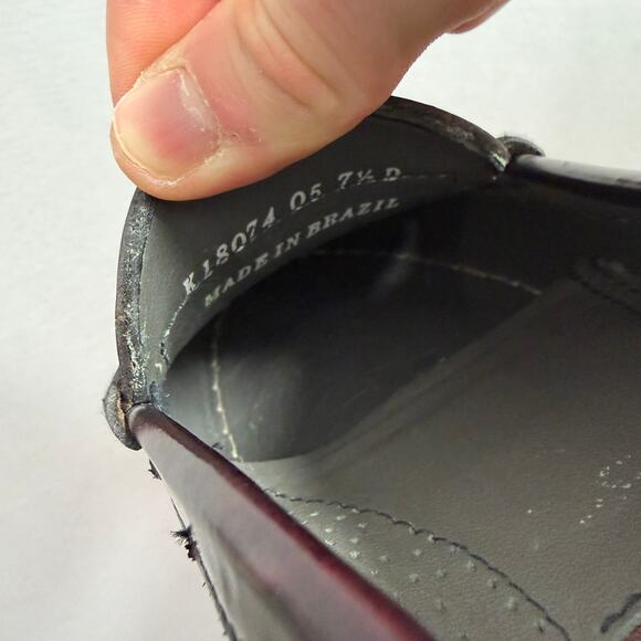 Florsheim Berkley Burgundy Leather Penny Loafers Mens 7.5 D Moc Toe Dress Preppy main image 9